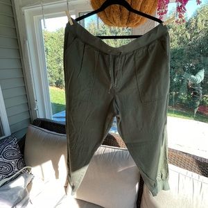 GAP olive green XL joggers.